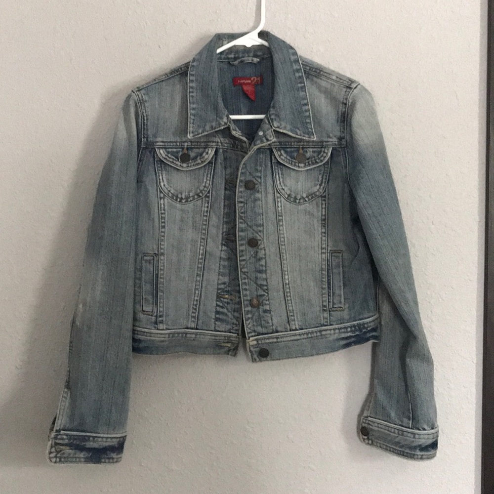 Forever 21 Jean Jacket Sz M